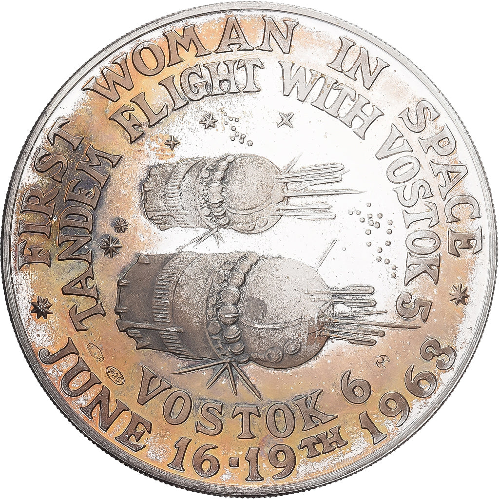 Russia, Medal, Valentina Tereskova, 1963, Silver, AU(55-58)