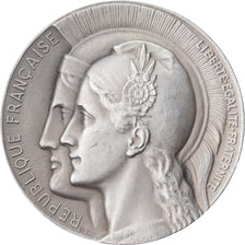 France, Medal, Conseil de la République, André Hauriou, 1946, Silver, Cochet