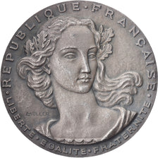 France, Medal, Conseil de la République, André Hauriou, 1952, Silver, Muller