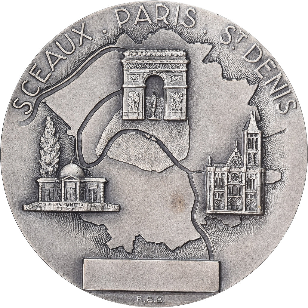 France, Médaille, Département de la Seine, Paris, Argent, SUP, Baron