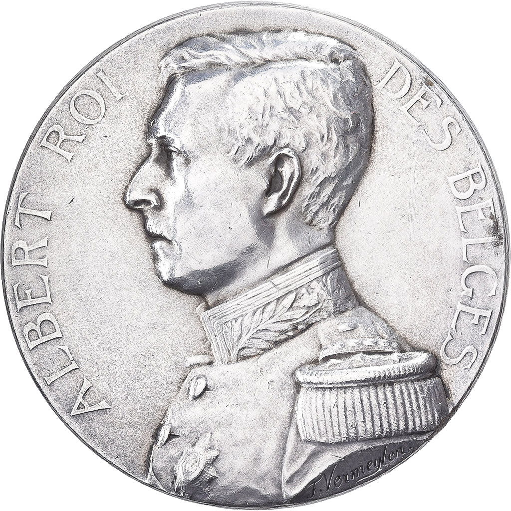 België, Medaille, Albert Ier, Beaux-Arts, Zilver, Vermeylen, ZF+