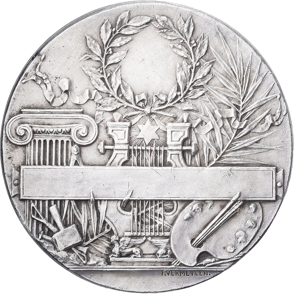 België, Medaille, Albert Ier, Beaux-Arts, Zilver, Vermeylen, ZF+