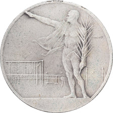 Francja, medal, Gymnastique, Ville d'Amiens, 1975, Brąz posrebrzany, Baudichon