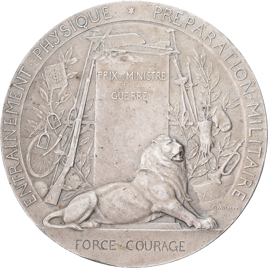 Francja, medal, Prix du ministre de la Guerre, Srebro, Grandhomme, AU(50-53)
