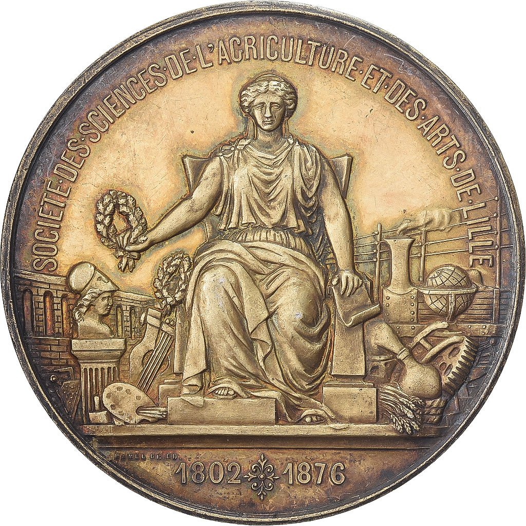 Francja, medal, Société de Sciences de l'Agriculture et des Arts de Lille