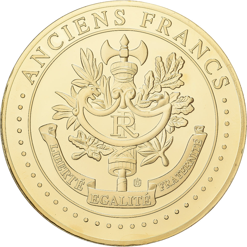 Francia, medaglia, Les Anciens Francs, billet de 5000 Francs Victoire, Rame
