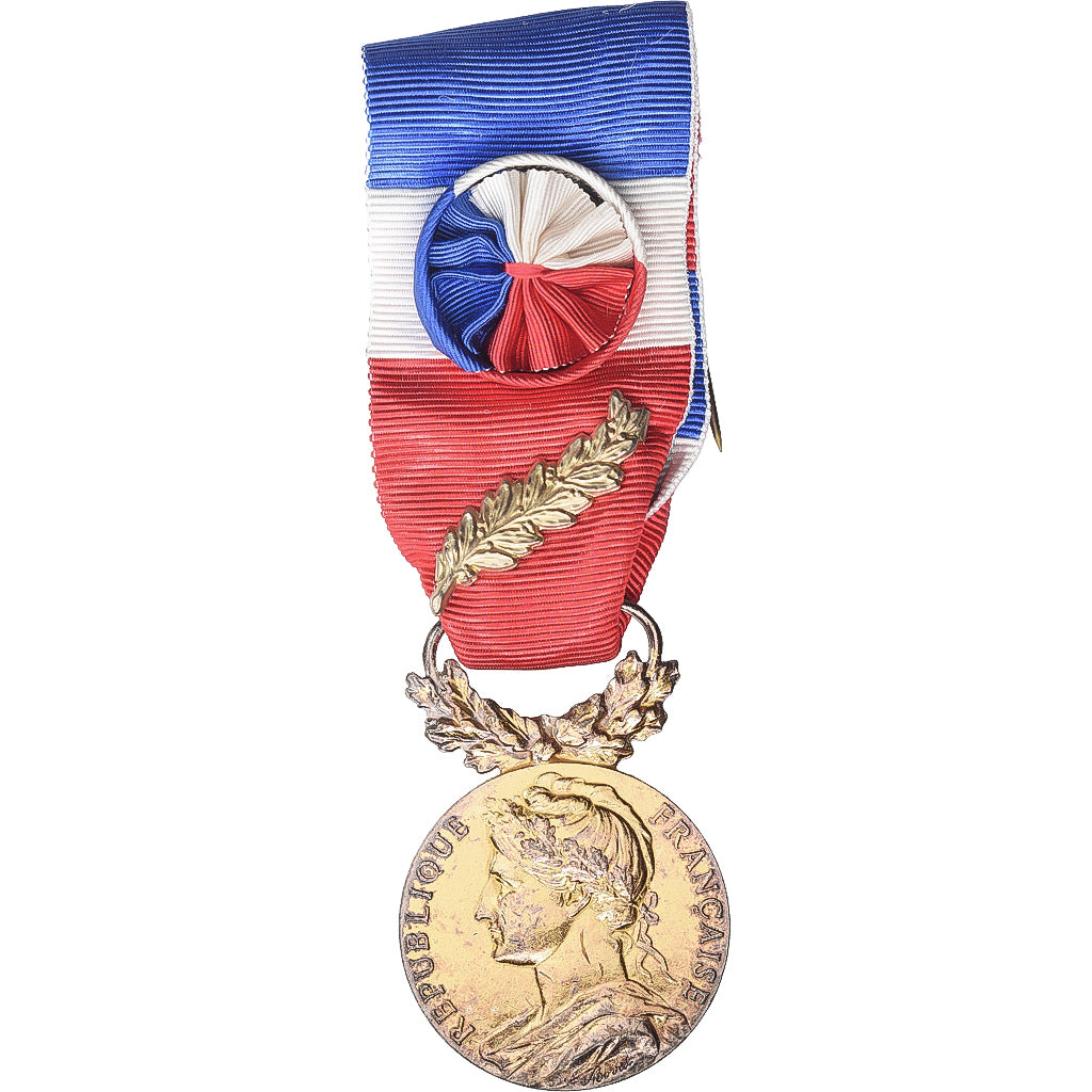 France, Honneur-Travail, République Française, Medal, 1987, Palme, Very Good