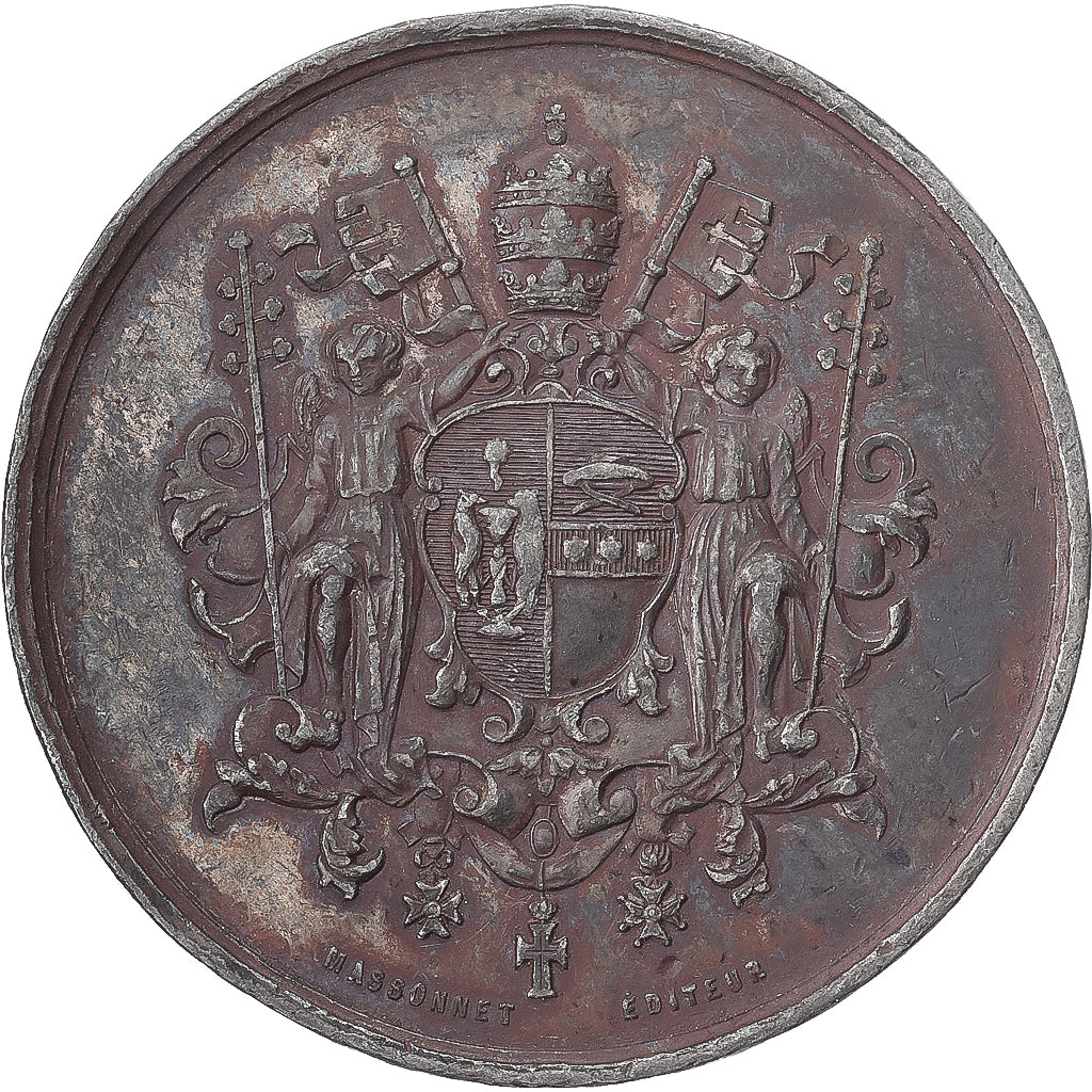 Vaticaanstad, Medaille, Pie IX, 1860, Blik, Massonnet, ZF