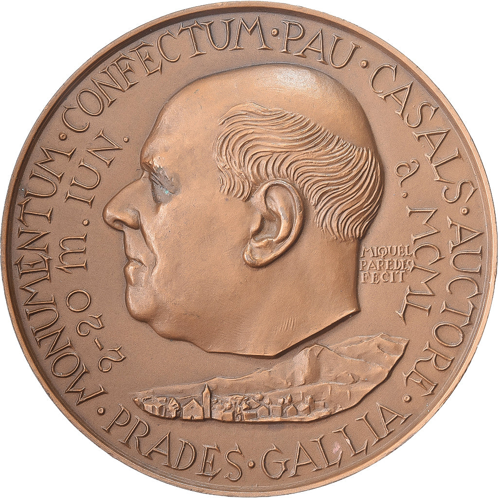 Spanje, Medaille, Sebastien Bach, Pau Casals, 1950, Bronzen, Miquel Paredes