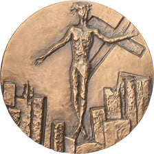 Finlande, Médaille, The Lutherian World Federation, Helsinki, 1963, Bronze, SUP