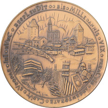 France, Medal, Strasbourg, Bimillénaire de la Ville, 1988, Bronze, Steiner