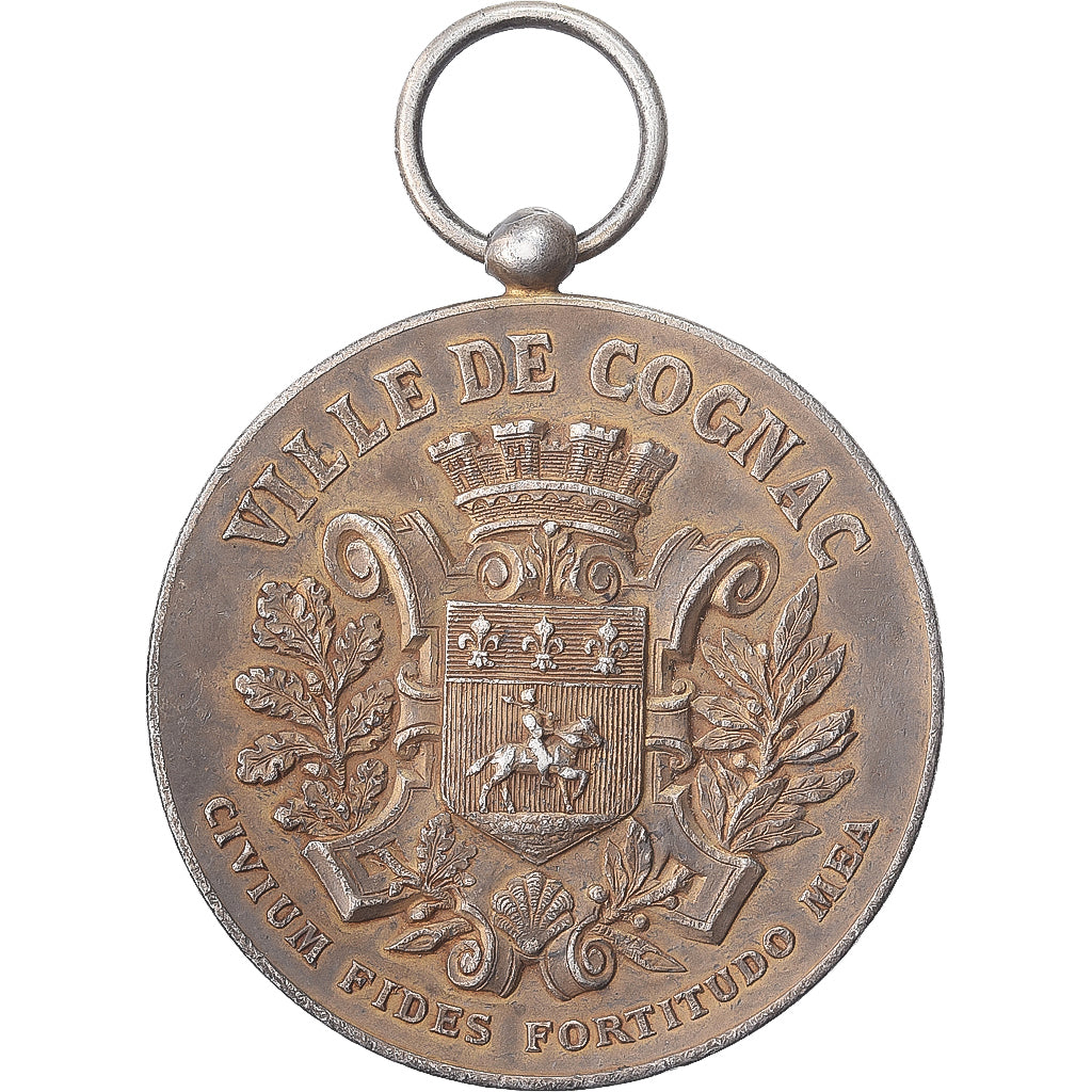 Francja, medal, Concours Musical, Ville de Cognac, 1908, Srebro, EF(40-45)