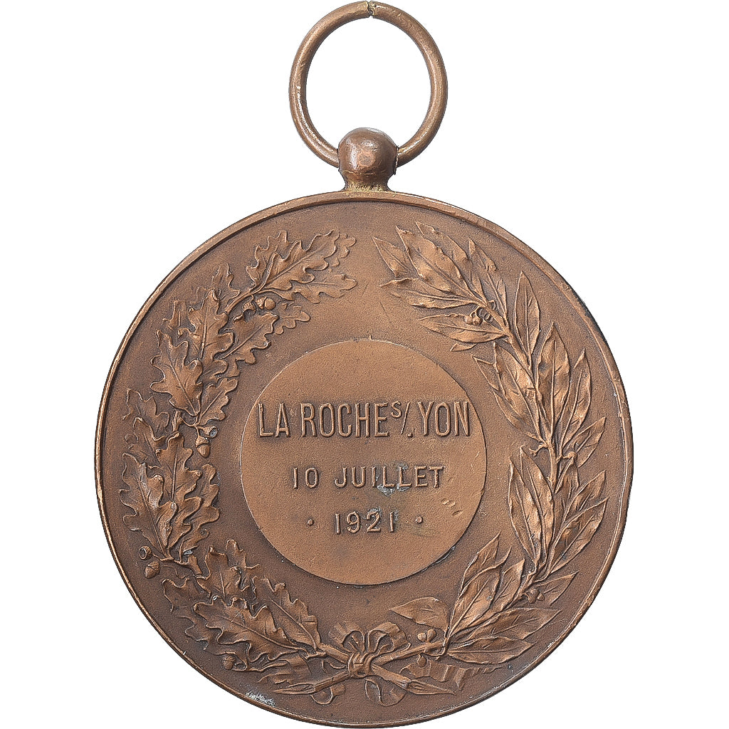 Frankrijk, Medaille, Gymnastique, Instruction Militaire, La Roche sur Yon, 1921
