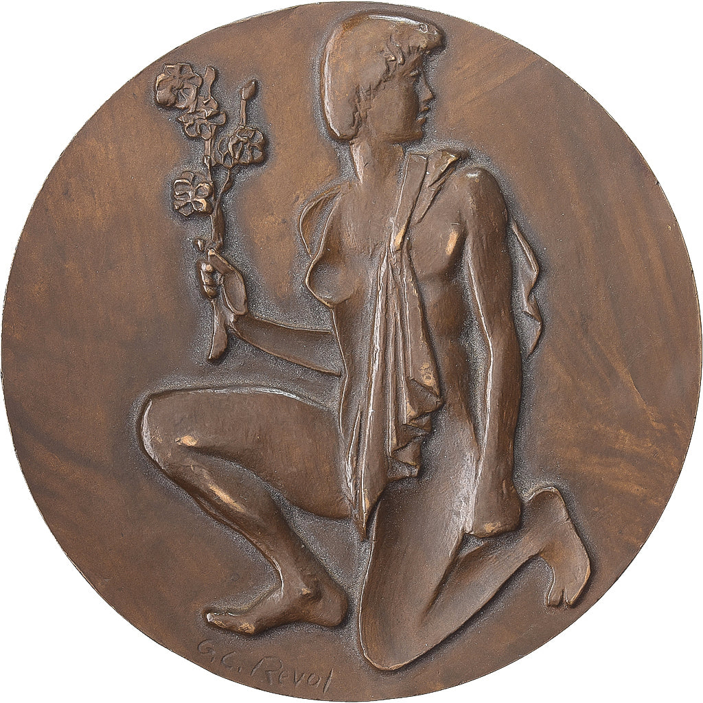 France, Medal, Jean Giraudoux Ecrivain, Ondine Théâtre, Bronze, Revol