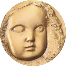 France, Medal, Poupées, 1987, Bronze, Lefrançois, MS(63)