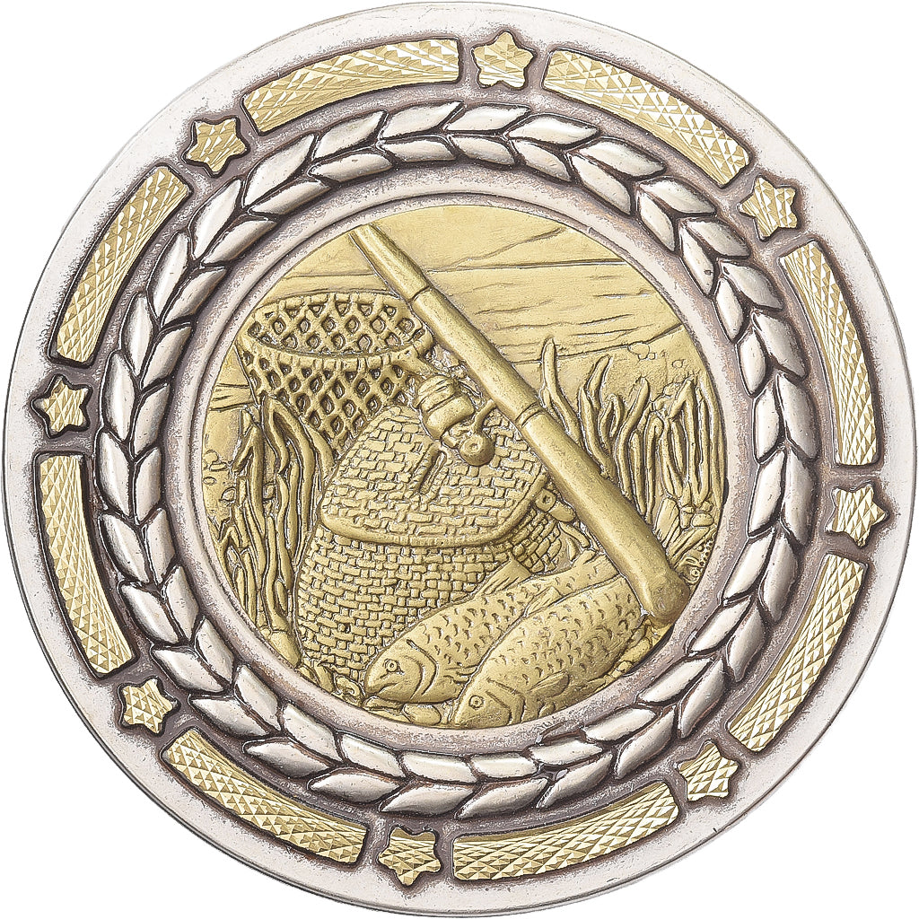 Francia, medalla, Fédération de Pêche de la Manche, Métal, MBC+