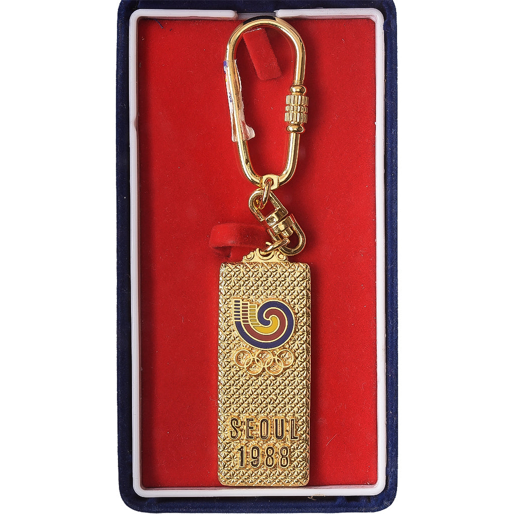 COREA DEL SUD, Porte-Clés, Jeux Olympiques de Séoul, 1988, Gold plated, SPL