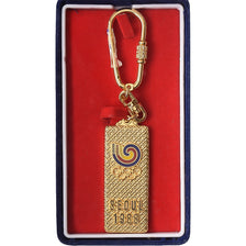 COREA DEL SUD, Porte-Clés, Jeux Olympiques de Séoul, 1988, Gold plated, SPL