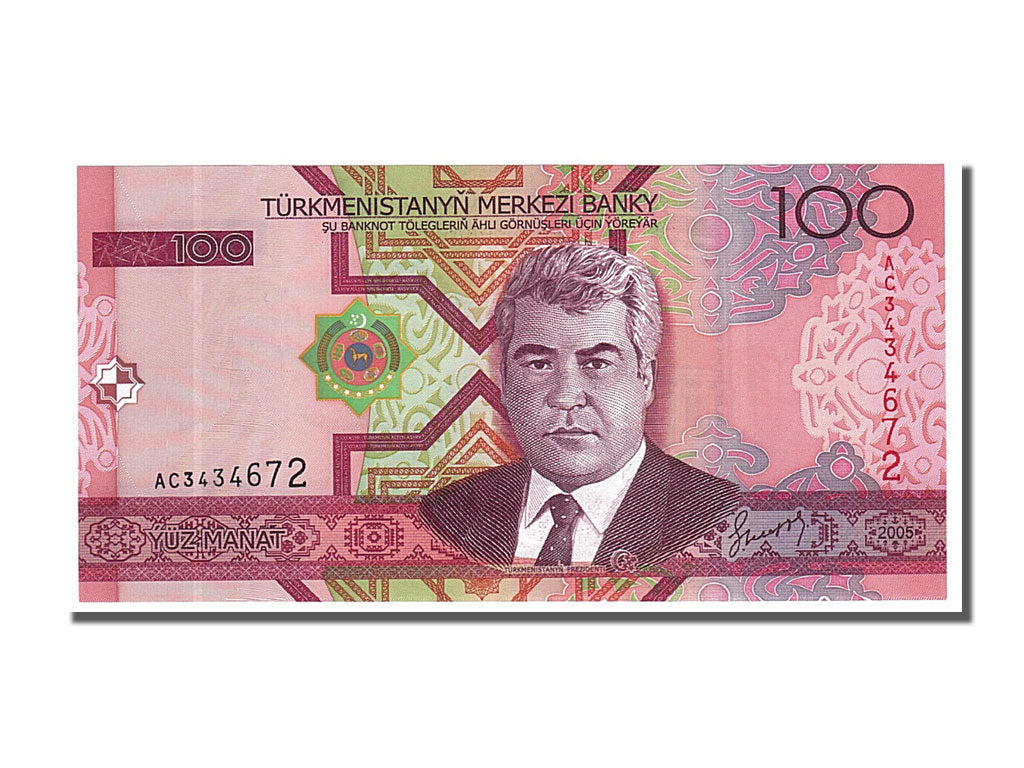 Banconote, Turkmenistan, 100 Manat, 2005, FDS