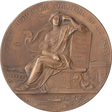 France, Médaille, Société Historique d'Auteuil et de Passy, Bronze, SUP
