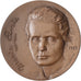 Frankrijk, Medaille, Marie Curie, Polonium-Radium, 1968, Bronzen, Coeffin, UNC-