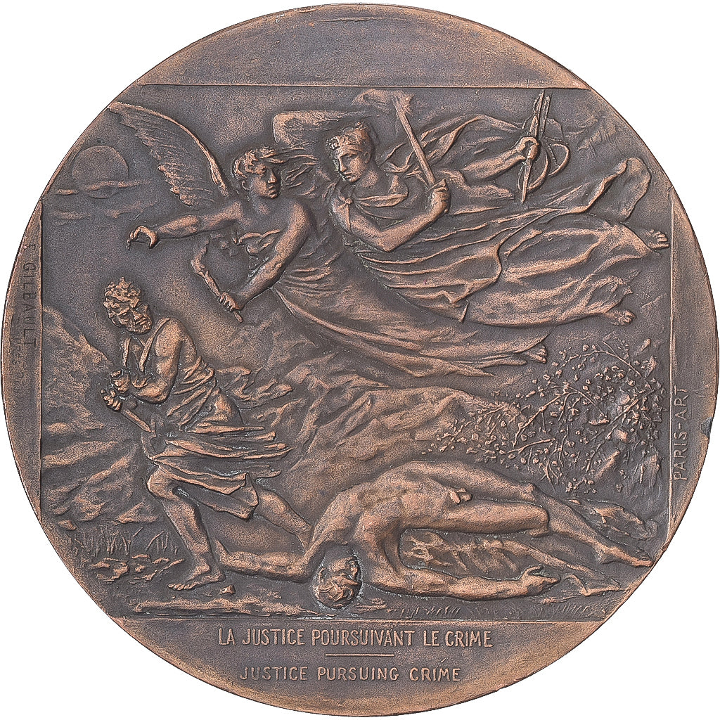 Frankrijk, Medaille, Georges Clémenceau aux Armées, Bronzen, Gilbault, ZF+