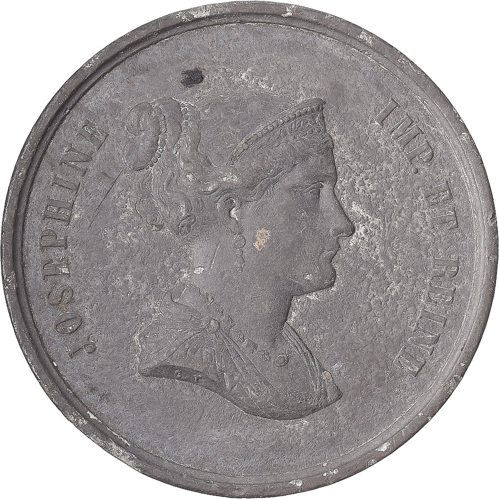 Francia, medaglia, Mort de l'Impératrice Joséphine, 1814, Stagno-zinco