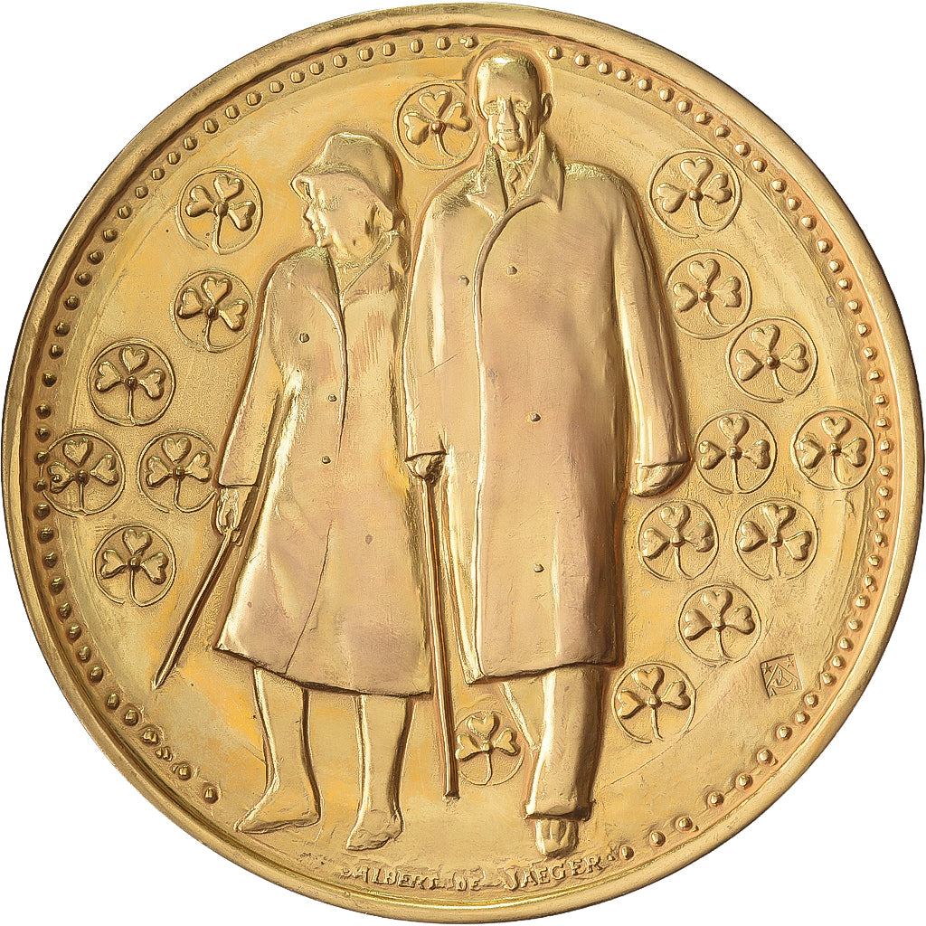 France, Médaille, De Gaulle, l'Appel du 18 juin, Gilt Bronze, SUP+, Jaeger