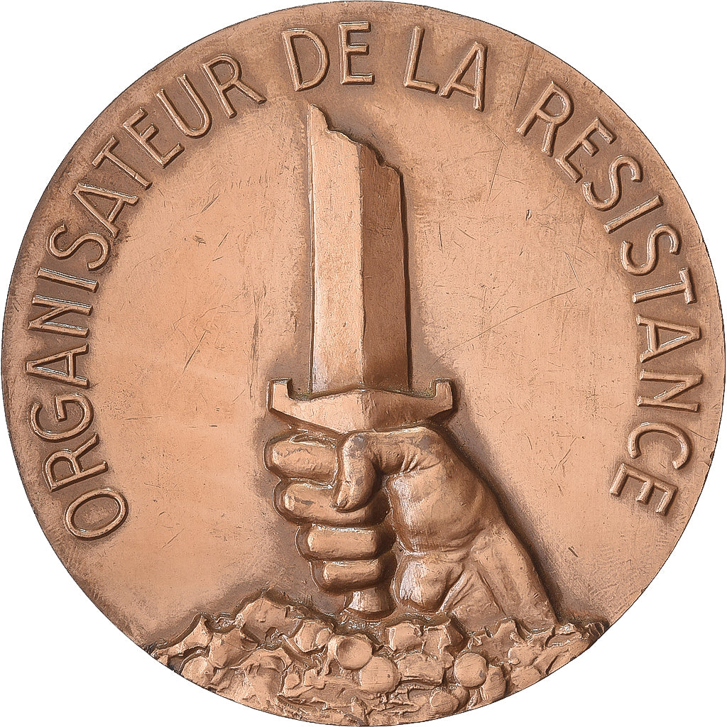 Frankrijk, Medaille, Jean Moulin, Organisateur de la Résistance, Bronzen