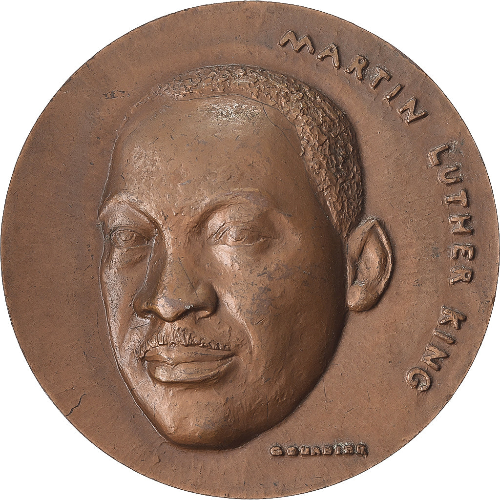 Frankrijk, Medaille, Martin Luther King, Prix nobel de la Paix, 1969, Bronzen