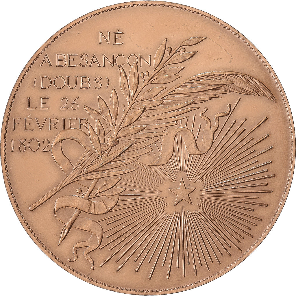 França, medalha, Victor Hugo, 1986, Bronze, Borrel.A, AU(55-58)