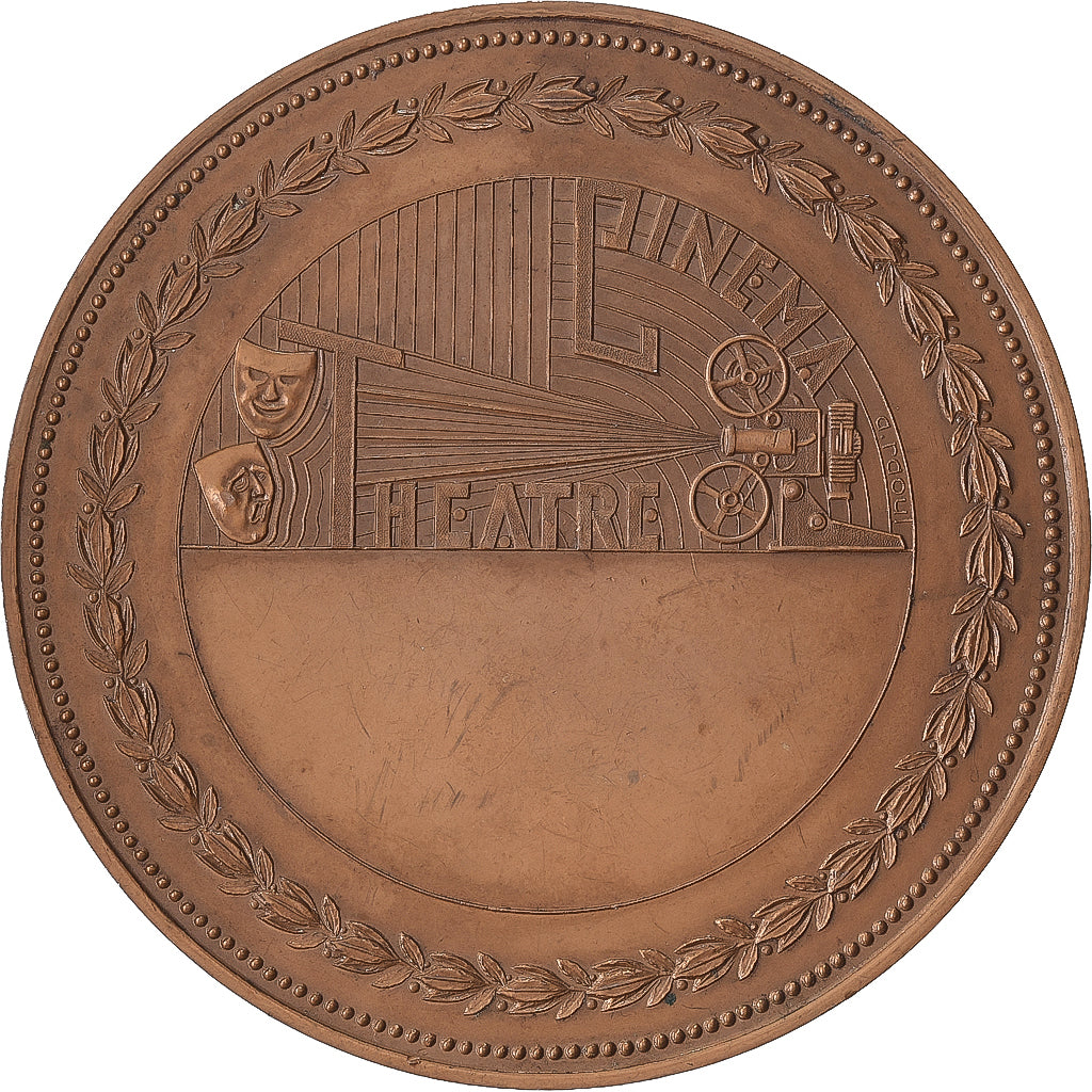 Frankrijk, Medaille, Gérard Philippe, Théâtre, Cinéma, Bronzen, Raoul, ZF+