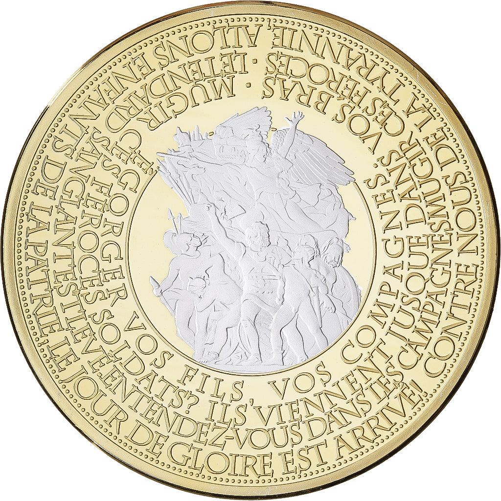 Frankrijk, Medaille, Les piliers de la République, Marianne, Copper Gilt, UNC