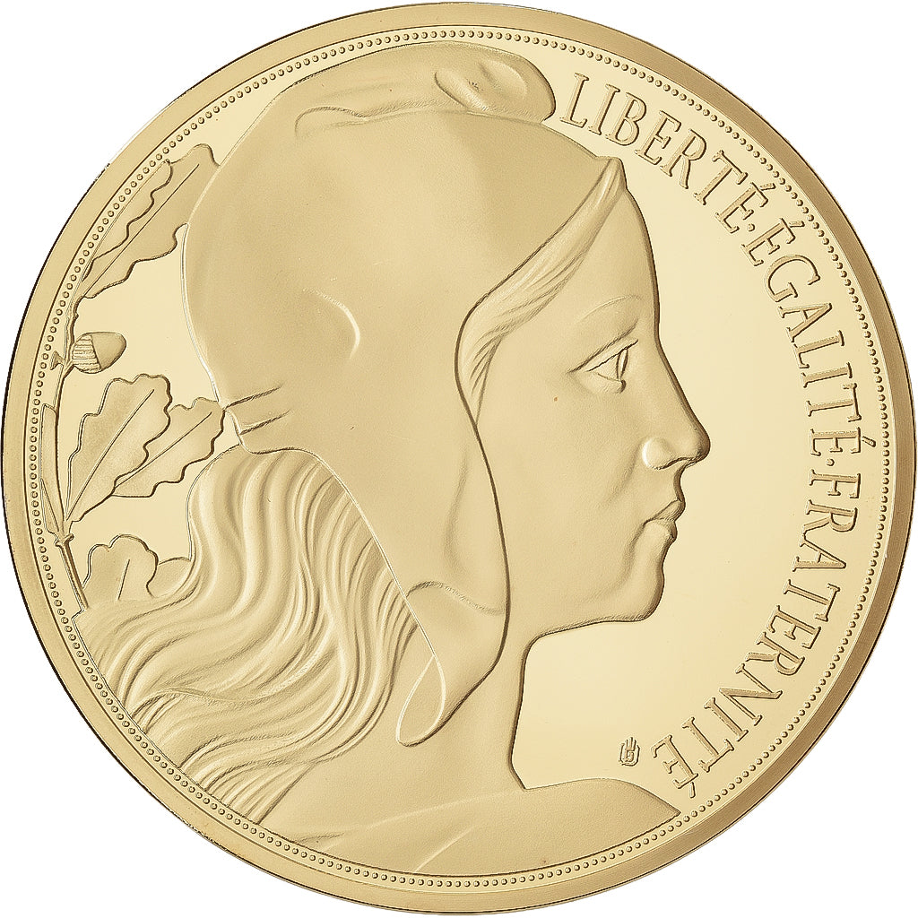 Francia, medalla, Liberté Egalité Fraternité, Copper Gilt, SC+