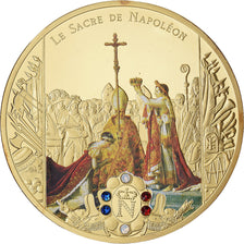 France, Médaille, Le sacre de Napoléon Ier par Pie VII, 2014, Copper Gilt, FDC