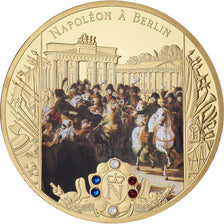 Francia, medaglia, Napoléon Ier à Berlin, Rame dorato, FDC