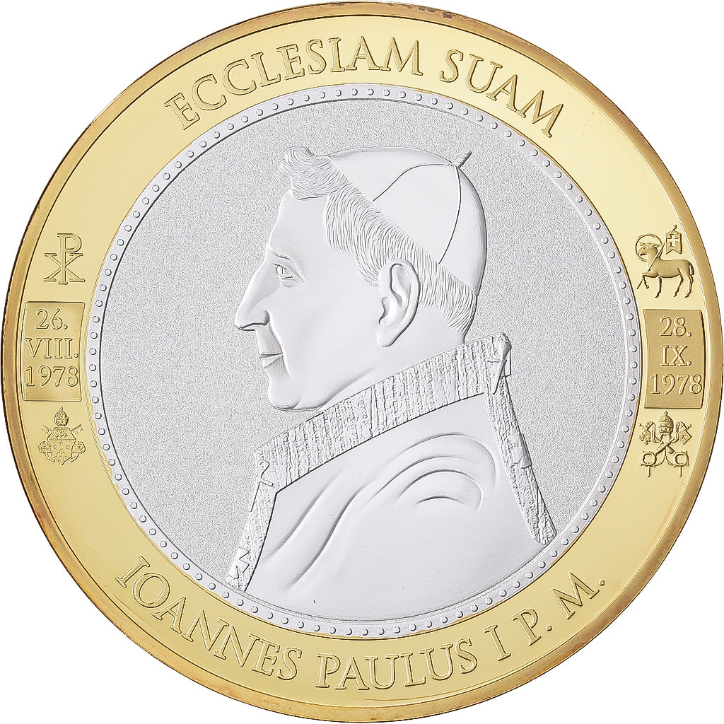 CITTÀ DEL VATICANO, medaglia, Jean-paul Ier, 2013, Rame placcato argento, FDC