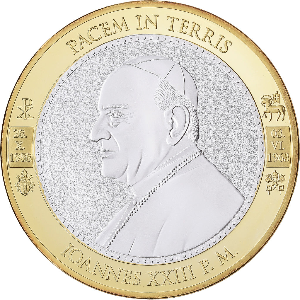 CITTÀ DEL VATICANO, medaglia, Le Pape Jean XXIII, 2013, Rame placcato argento