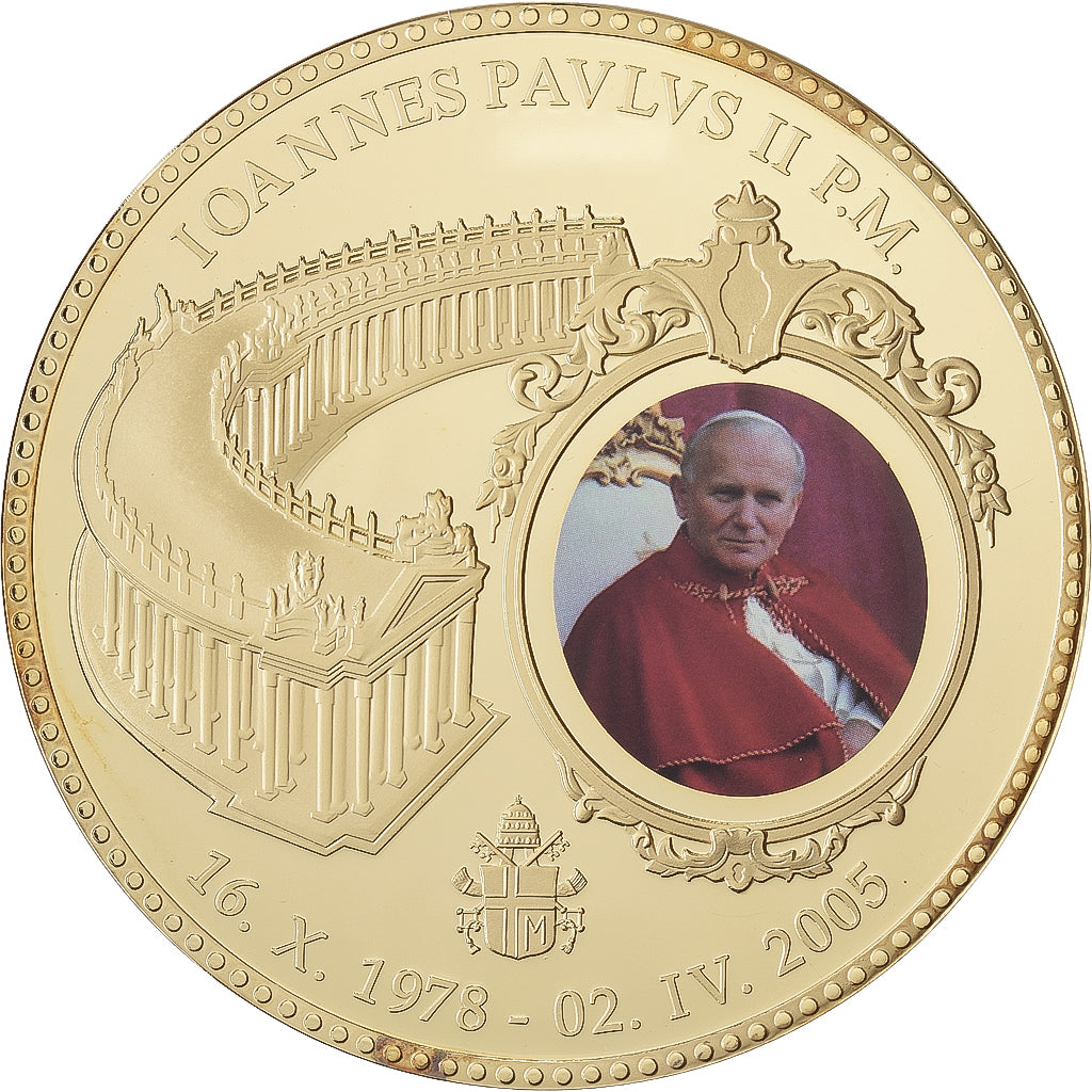 CITTÀ DEL VATICANO, medaglia, Le Pape Jean-Paul II, 2013, Rame dorato, FDC