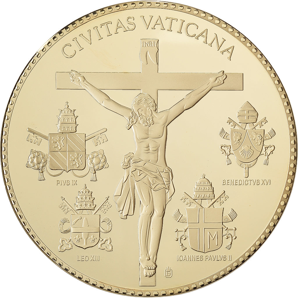 CITTÀ DEL VATICANO, medaglia, Le Pape Jean-Paul II, 2013, Rame dorato, FDC