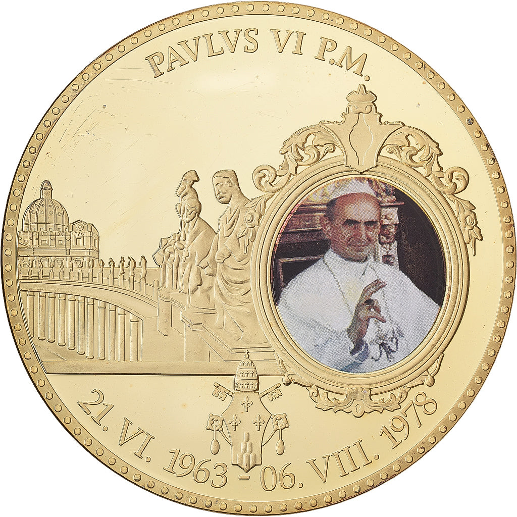 Vaticaanstad, Medaille, Le Pape Paul VI, 2013, Copper Gilt, FDC