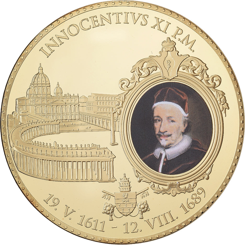 CITTÀ DEL VATICANO, medaglia, Innocent XI, 2013, Rame dorato, FDC