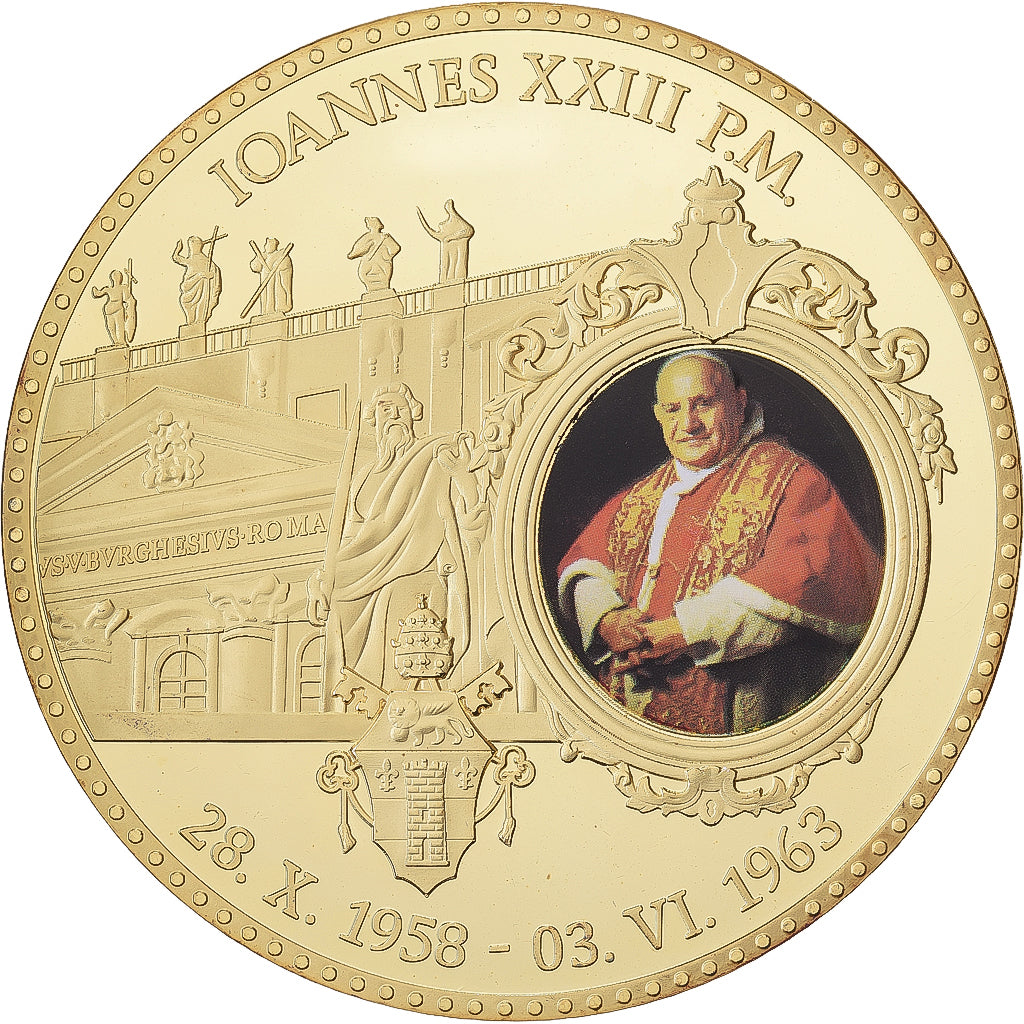 Vaticaanstad, Medaille, Le Pape Jean XXIII, 2013, Copper Gilt, FDC