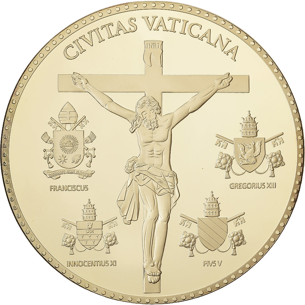 Vaticaanstad, Medaille, Le Pape Pie V, 2013, Copper Gilt, FDC