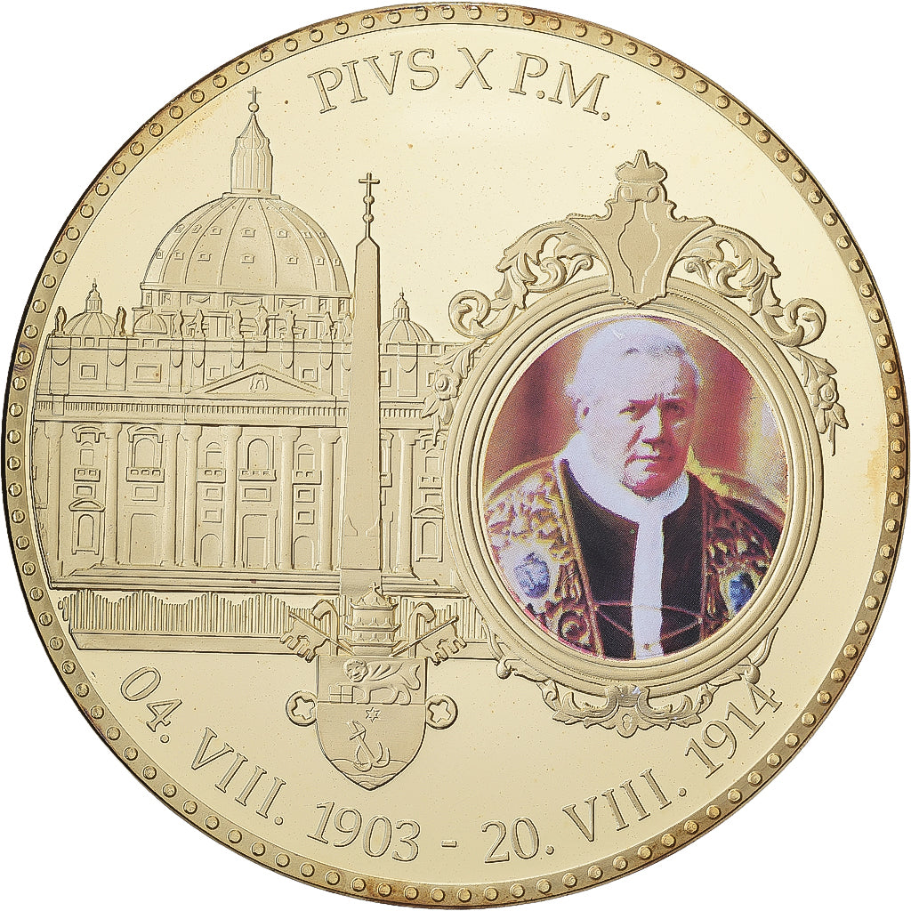 Vaticaanstad, Medaille, Le Pape Pie X, 2013, Copper Gilt, FDC