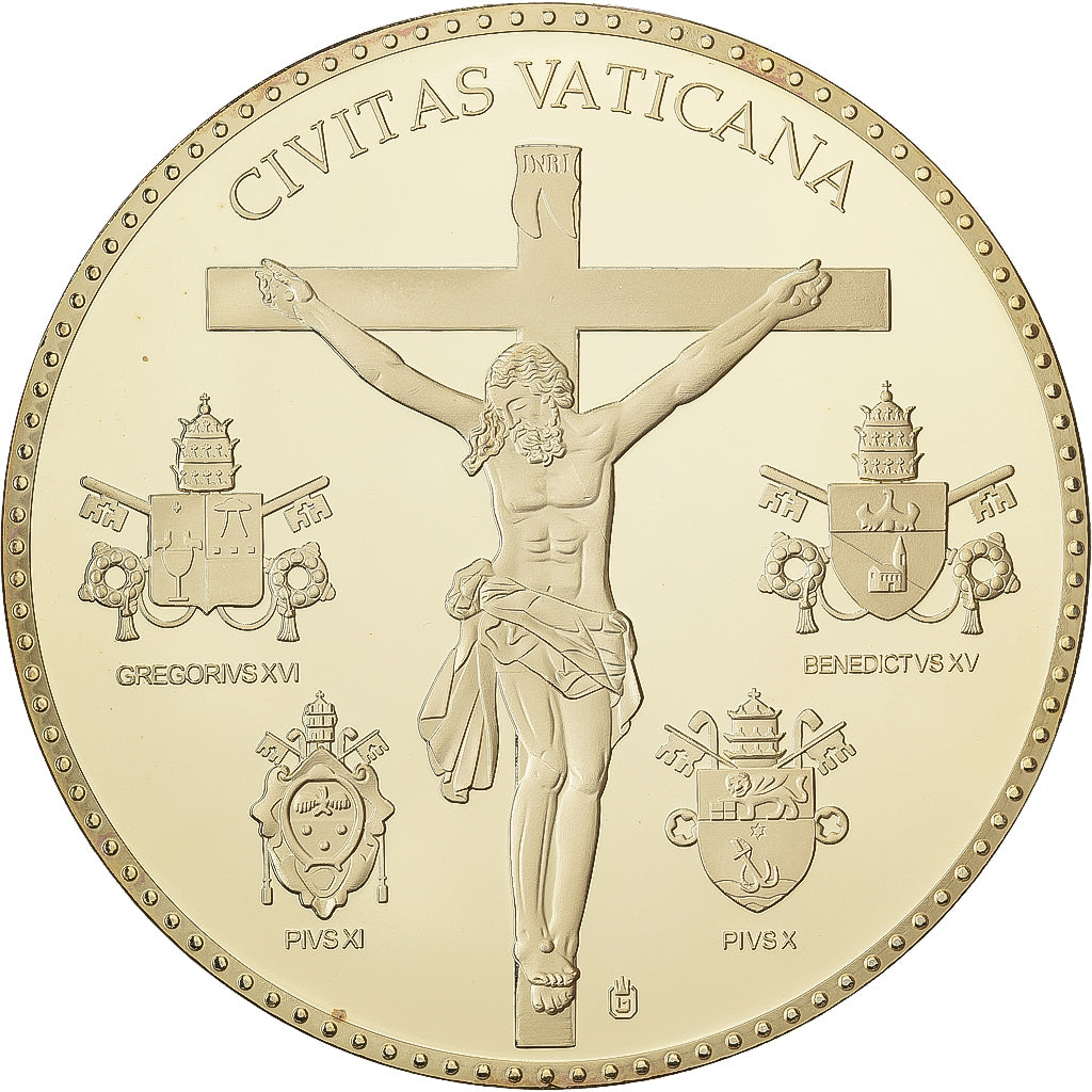 Vaticaanstad, Medaille, Le Pape Benoit XV, 2013, Copper Gilt, FDC