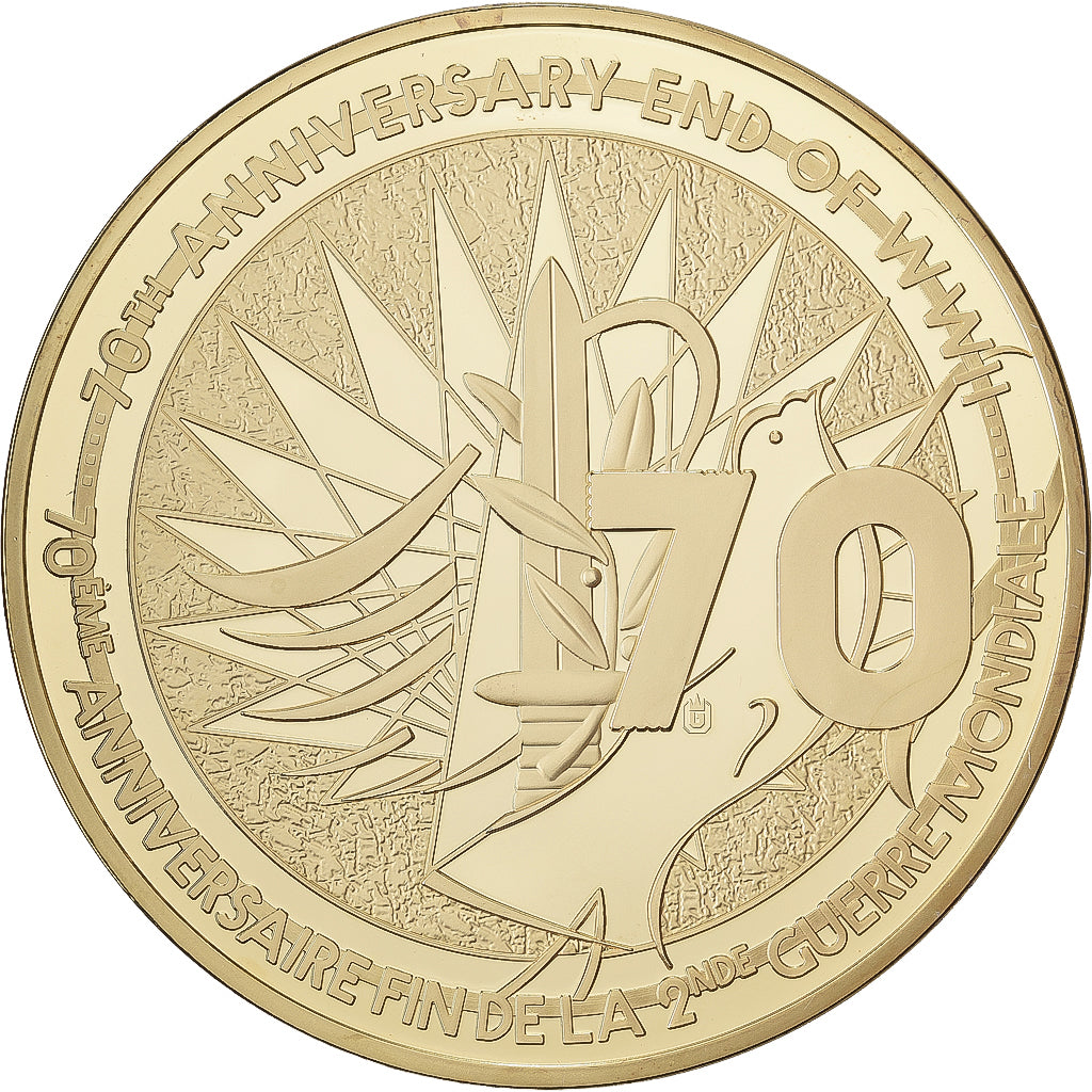 France, Médaille, 70ème Anniversaire Fin de la 2ème Guerre Mondiale, 2015