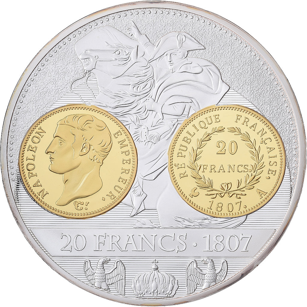 France, Médaille, Napoléon Ier, Histoire de la monnaie Française, 20 Francs
