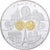 France, Médaille, Passage à l'Euro, 2002, Cuivre plaqué Argent, FDC