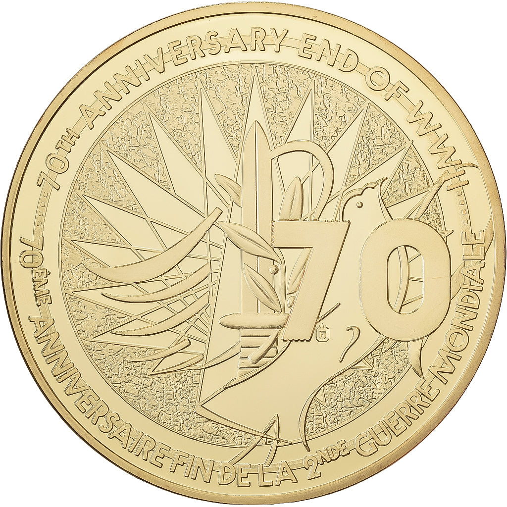 France, Médaille, 70ème Anniversaire Fin de la 2ème Guerre Mondiale, 2015